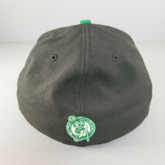 New Era 59Fifty Boston Celtics 7 3/8 Two Tone Fitted Black Hat Hardwood Classics - Picture 3 of 8